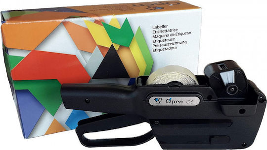 Open Mechanisch Tragbarer Etikettendrucker 1 Zeile in Schwarz Farbe