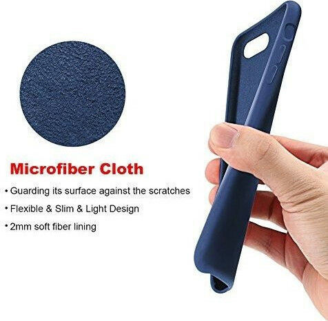 Silicone Back Cover 1.2mm Blue for iPhone 8/7 Plus
