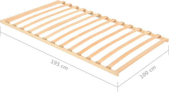 Ergonomischer Rahmen für Einzelbett 100x200cm