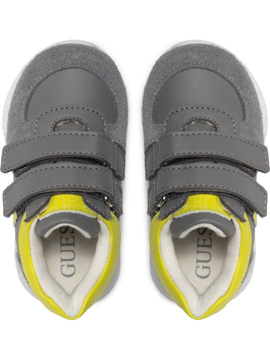 Παιδικά Sneakers με Σκρατς Γκρι