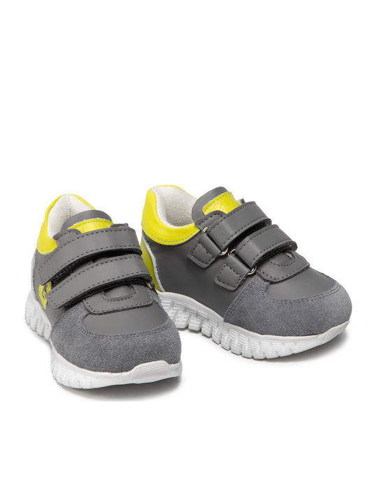 Παιδικά Sneakers με Σκρατς Γκρι