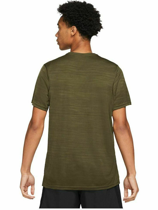 Nike Superset Men's Dri-Fit T-Shirt with Logo Olive