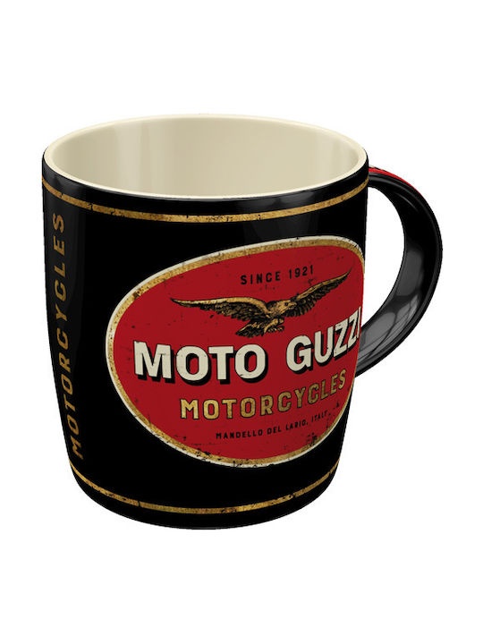 Nostalgic Art Moto Guzzi Keramiktasse in Verschiedene Designs Schwarz (Verschiedene Designs)