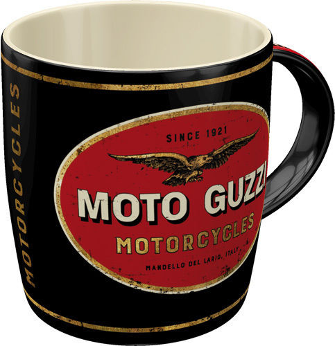 Nostalgic Art Moto Guzzi Ceramic Mug in Various Designs Black (Various Designs)