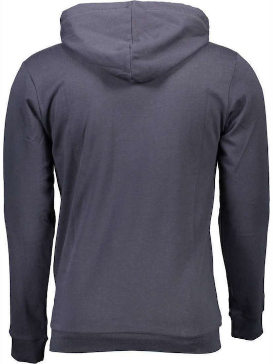 Sergio Tacchini Herren Sweatshirt mit Kapuze und Taschen Navy