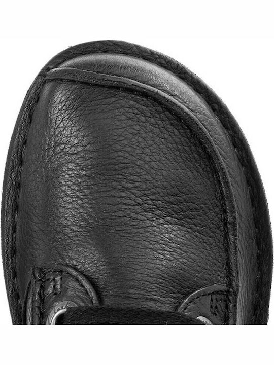 Funny Dream Women's Leather Oxford Shoes Black