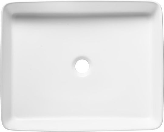 Swiss Aqua Technologies Infinitio Aufgesetztes Waschbecken Keramik 50.5x40x11cm White Matt