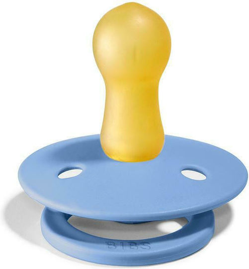 Bibs Colour Pacifiers Rubber Sky Blue / Steel Blue for 6-18 months 2pcs
