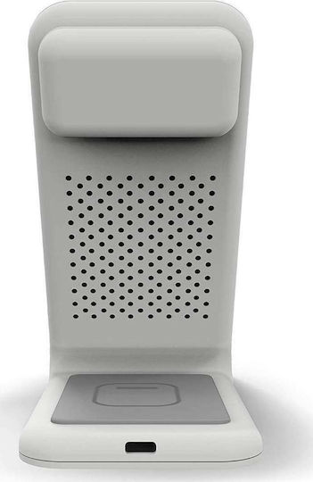 STM Ασύρματος Φορτιστής (Qi Pad) 15W Λευκός (ChargeTree Swing)