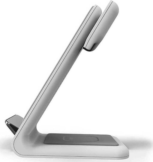 STM Ασύρματος Φορτιστής (Qi Pad) 15W Λευκός (ChargeTree Swing)