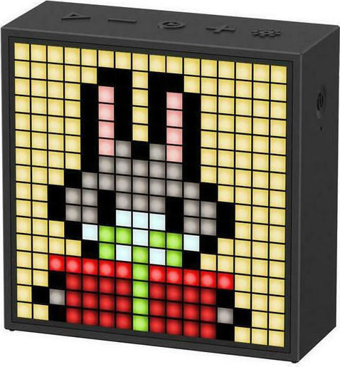 Divoom Timebox Evo Ηχείο Bluetooth 6W με Ραδιόφωνο και Διάρκεια Μπαταρίας έως 6 ώρες Μαύρο