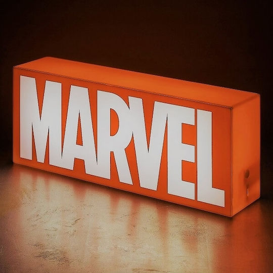 Paladone Παιδικό Διακοσμητικό Φωτιστικό Marvel Logo Κόκκινο 30x12cm