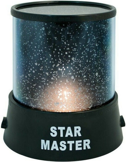 Factory Led Kids Projector Lamp Starry Sky with Star Projection Black 11x11x11.8εκ.