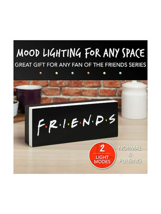 Paladone Led Παιδικό Διακοσμητικό Φωτιστικό Friends Μαύρο 30x12x7εκ.