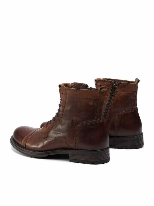 Leather Boots Cognac