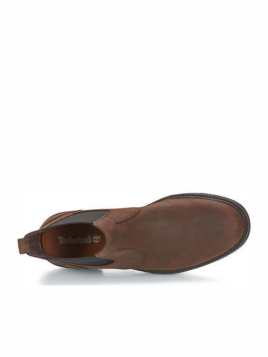 EarthKeeper Stormbuck Leather Brown Chelsea Boots