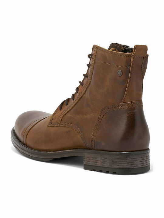 Leather Boots Cognac