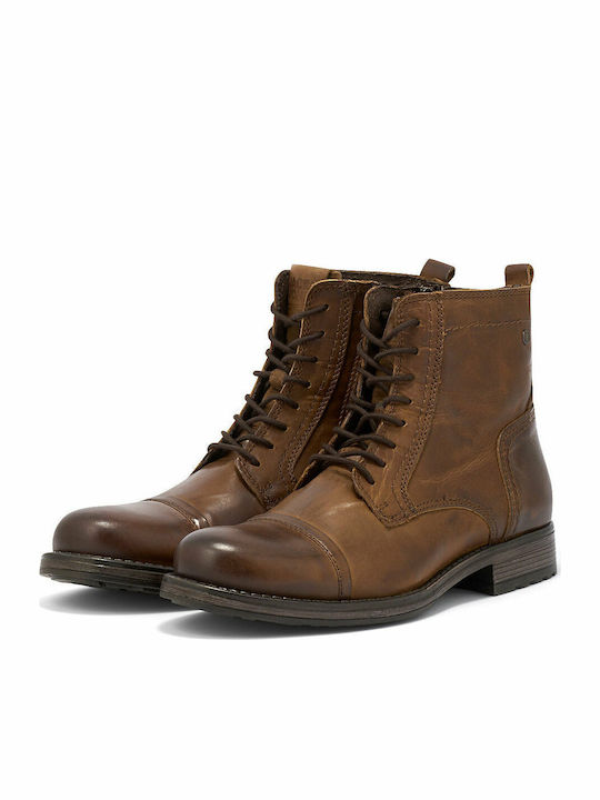 Leather Boots Cognac