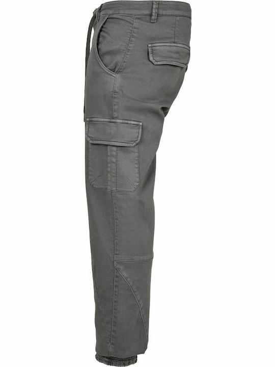 Pantaloni Elastic cu Croială Normală Gri