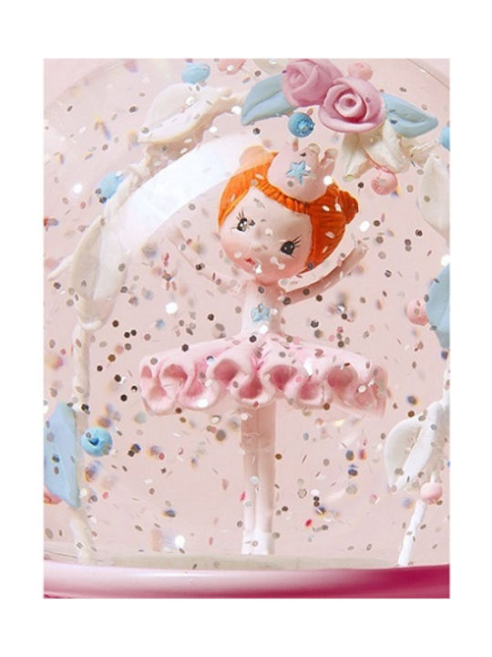 Djeco Kinder Dekorative Lampe Schneekugel Ballerina Rosa