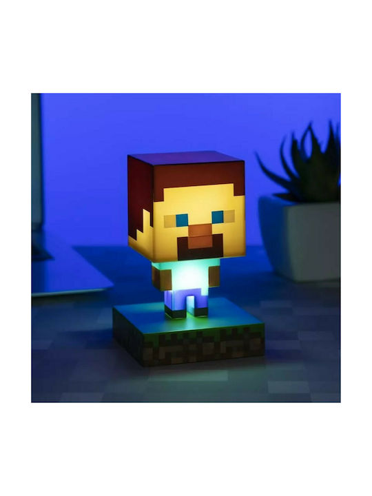 Paladone Lampă decorativă pentru copii Minecraft Steve Multicolor 11εκ.