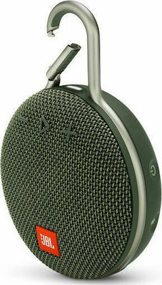 JBL Clip 3 Waterproof Bluetooth Speaker 3W with Battery Life up to 10 hours Forest Green