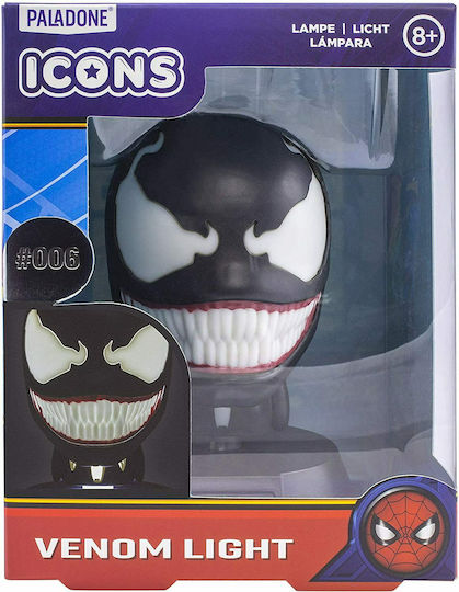 Paladone Παιδικό Διακοσμητικό Φωτιστικό Venom Μαύρο 10εκ.