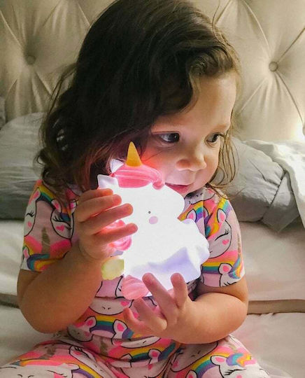 A Little Lovely Company Led Kids Decorative Lamp Unicorn Pink 8.5x12.5x10εκ.
