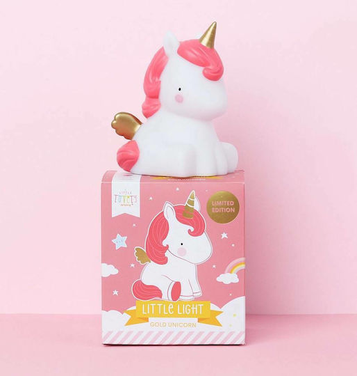 A Little Lovely Company Led Kids Decorative Lamp Unicorn Pink 8.5x12.5x10εκ.