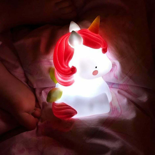A Little Lovely Company Led Kids Decorative Lamp Unicorn Pink 8.5x12.5x10εκ.