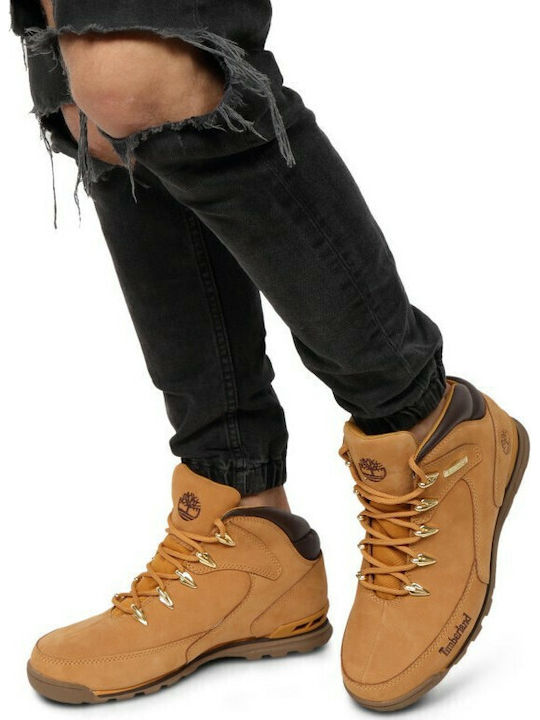 Timberland Euro Rock Hiker Ανδρικά Ορειβατικά Μποτάκια Κίτρινα