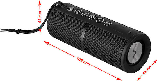 ECG BTS Κ1 Ηχείο Bluetooth 9W με Ραδιόφωνο και Διάρκεια Μπαταρίας έως 7 ώρες Μαύρο