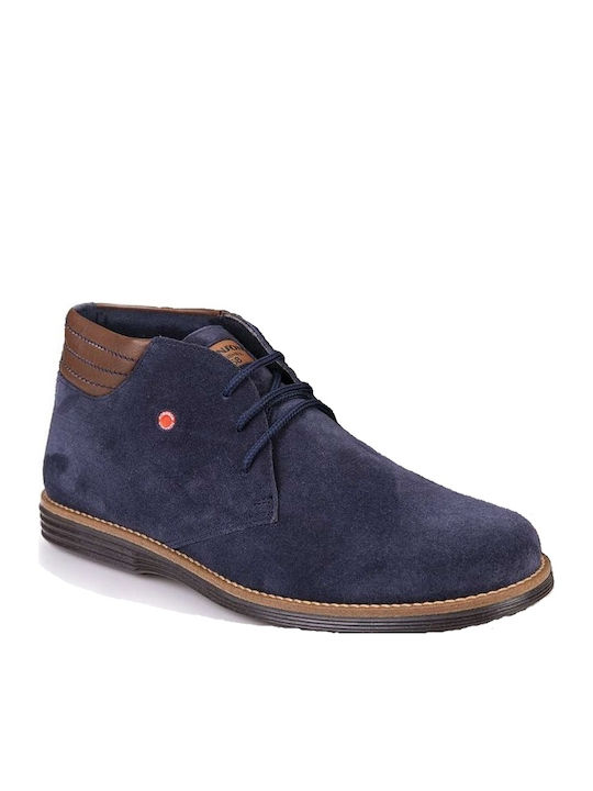 Robinson Men's Suede Boots Navy Blue