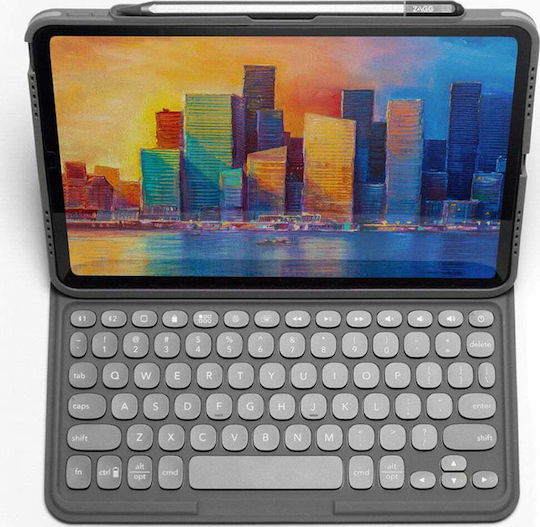 Zagg Pro Keys Flip Cover με Πληκτρολόγιο στα Αγγλικά US English UK (iPad Pro 2018 12.9" / iPad Pro 2020 12.9" / iPad Pro 2021 12.9")