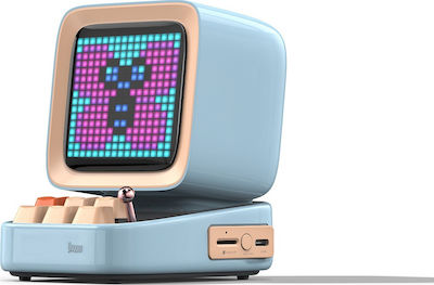 Divoom Ditoo Plus Ηχείο Bluetooth 10W με Διάρκεια Μπαταρίας έως 8 ώρες Μπλε