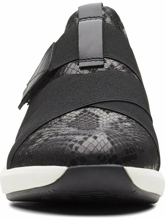 Un Rio Ανατομικά Γυναικεία Slip-On Δερμάτινα Μαύρα
