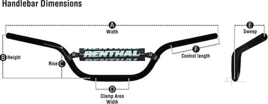 Renthal Enduro High Silver Handlebar 613-01-SI