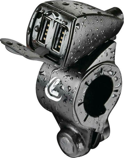 Lampa Waterproof Motorcycle Charger 5.4A with Ports: 2xUSB
