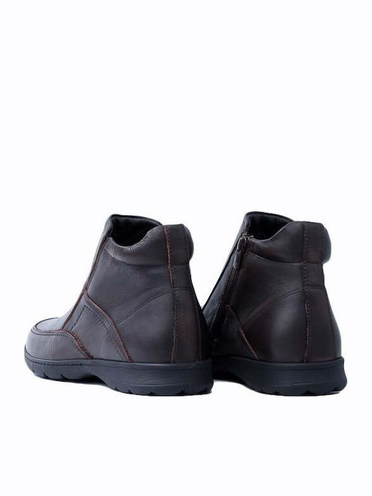Leather Brown Men's Boots Anatomical