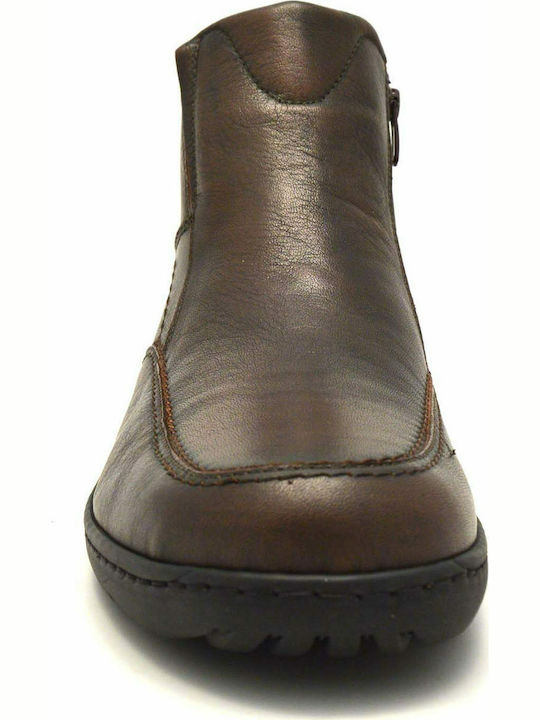 Leather Brown Men's Boots Anatomical