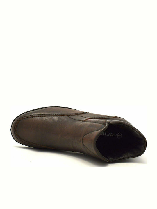 Leather Brown Men's Boots Anatomical