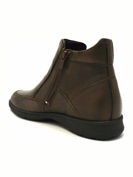 Leather Brown Men's Boots Anatomical