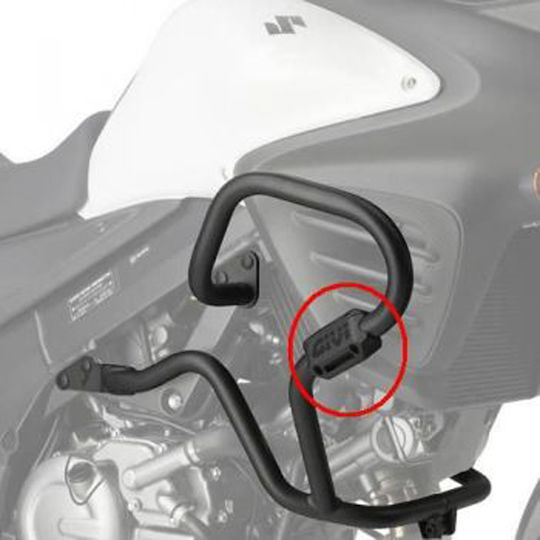 Givi Engine Protection Sliders with Logo for Engine Bars Pair