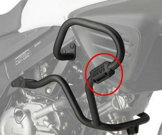 Givi Engine Protection Sliders with Logo for Engine Bars Pair
