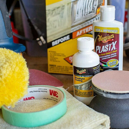 Meguiar's Headlight Restoration Kit Ointment Cleaning and Protection of Car Headlights 74ml