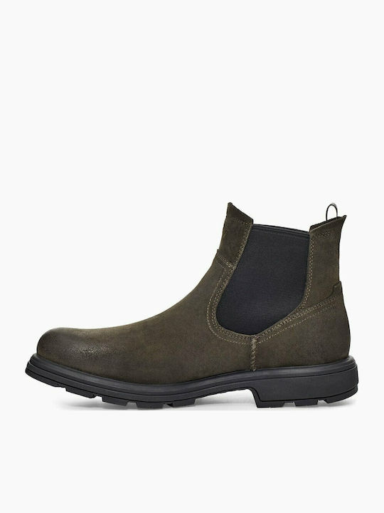 Biltmore Suede Chelsea Boots Waterproof Dark Olive