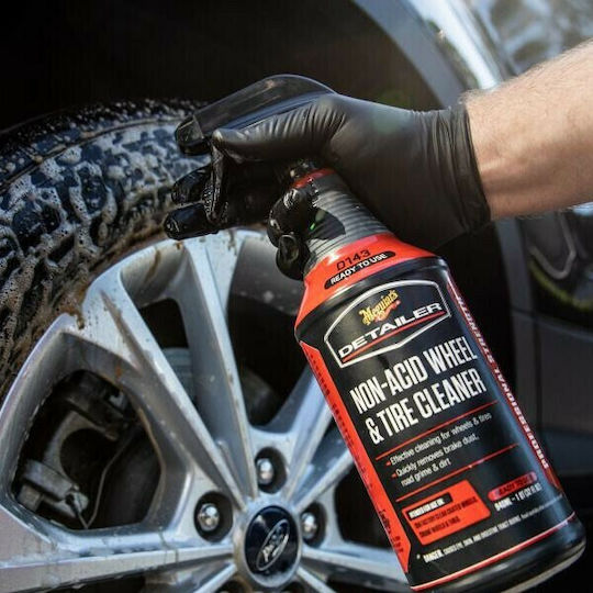 Meguiar's Non-Acid Wheel & Tire Cleaner Spray Reinigung / Polieren / Schutz für Felgen Auto 946ml