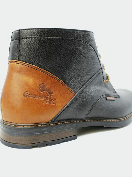 Piele Negru Ghete barbati