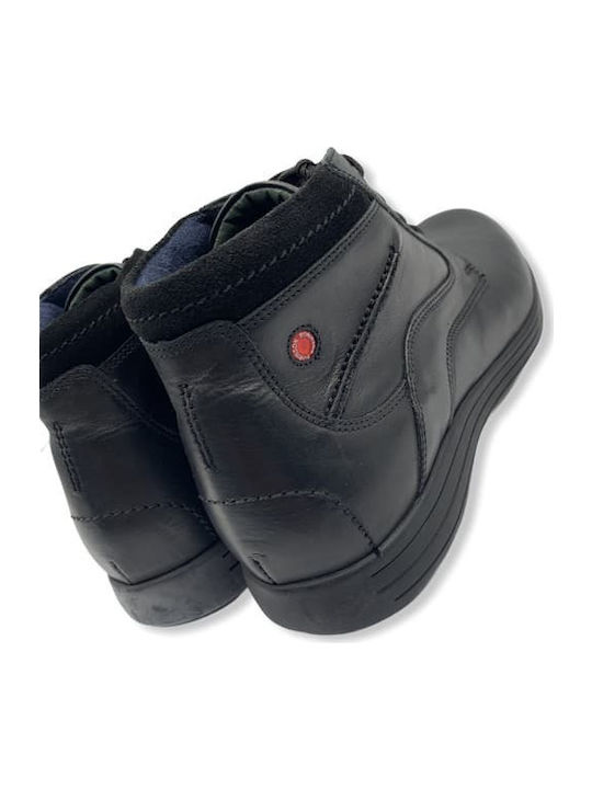 Leder Schwarz Herrenstiefel