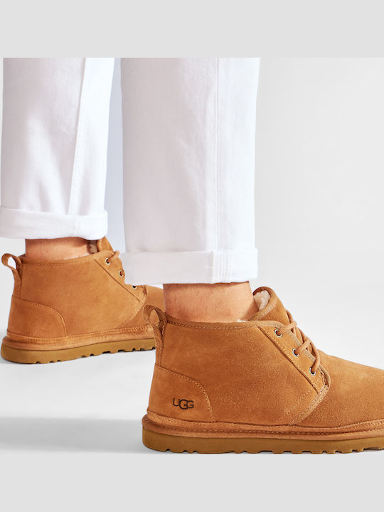 Neumel Suede Καφέ Ανδρικά Μποτάκια